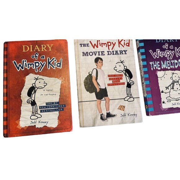 Diary Of A Wimpy Kid Book Lot - 7 Books By Jeff Kinney  Hardcover Set Includes M - Picture 4 of 11